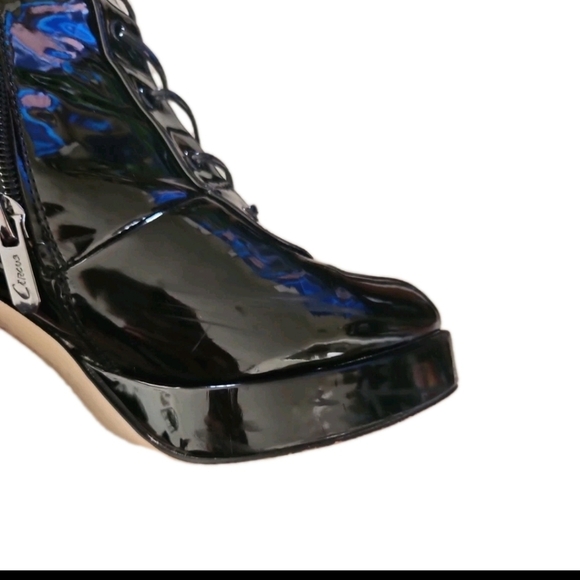 Sam Edelman Circus Womens Black Patent Leather Kia Gothic Punk Platform Boots 11 - Picture 14 of 16